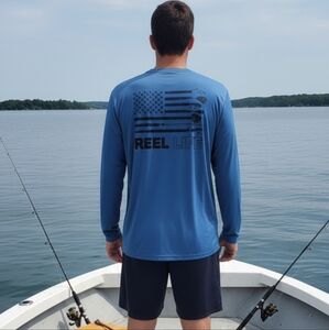 Reel Life Men's Long Sleeve Fishing Shirt Size XXL